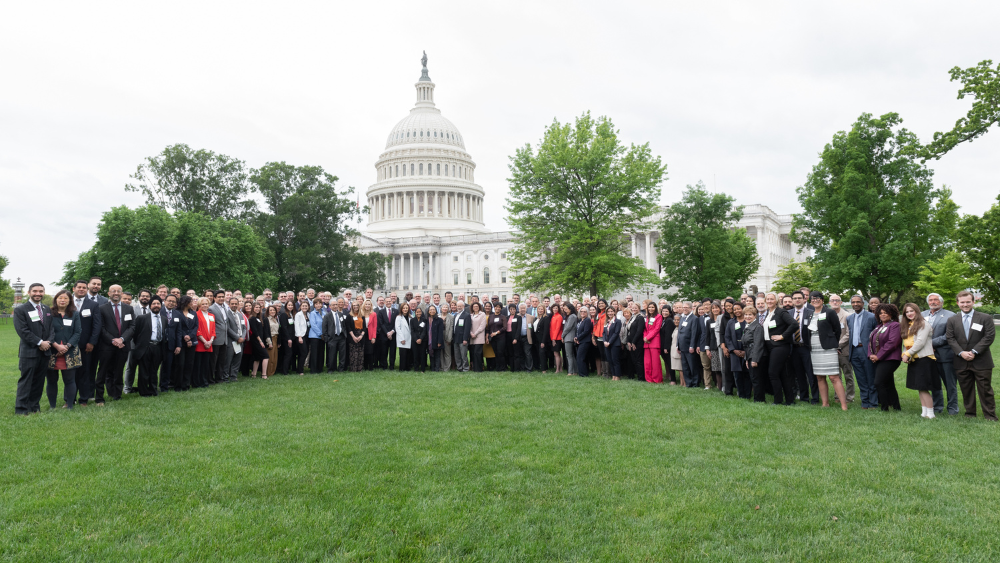 Group photo with ASCO advocates in front of Capitol Building in Washington, DC