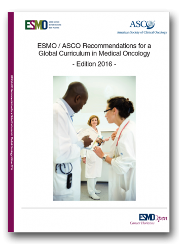 Cover of ESMO/ASCO Global Curriculum 2016 Edition